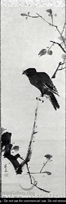 Crow on a Branch - Maruyama