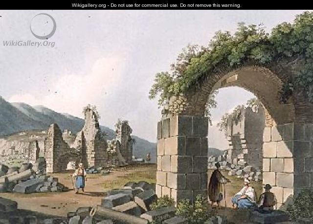 Ruins of the Baths at Ephesus plate 43 from Views in the Ottoman Dominions - Luigi Mayer