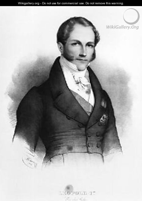 Portrait of Leopold I 1790-1865 of Saxe Cobourg Gotha 1832 - Nicolas Eustache Maurin