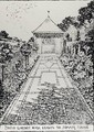 Paved Garden Walk Leading to Summer House from Thomas Mawsons The Art and Craft of Garden Making - Thomas Hayton Mawson