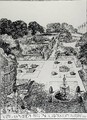 View of Garden Broad Oak Accrington from The Art and Craft of Garden Making by Thomas Mawson - Thomas Hayton Mawson