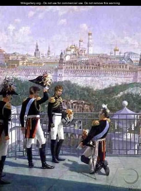 Prussian King Friedrich Wilhelm II 1744-97 thanking Moscow 1896 - Nikolai Sergeevich Matveev