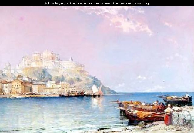 Port Maurizio on the Riviera - Arthur Joseph Meadows