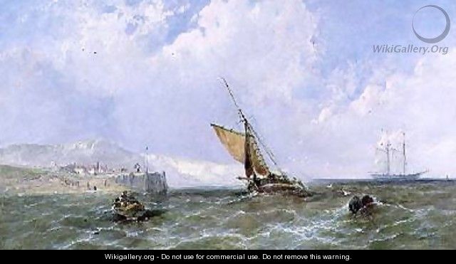 Shipping off a Coastline 1865 - James Edwin Meadows