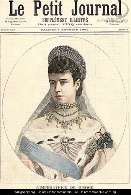 Empress of Russia from Le Petit Journal 7th February 1891 - Fortune Louis Meaulle