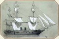 The Warrior the first British iron warship commissioned by the Government in 1859 and at sea - William McConnell
