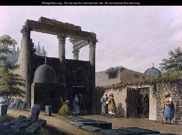 Mosque at Latachia Plate 1 in Syria from Views in the Ottoman Dominions 1810 - Luigi Mayer