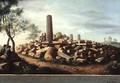 Ancient Temple at Agrigentum - Luigi Mayer