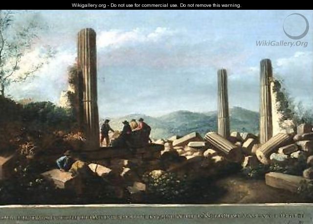 Temple of Castor and Pollux - Luigi Mayer