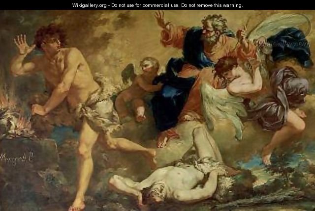The Fall of Cain - Giambattista Mengardi