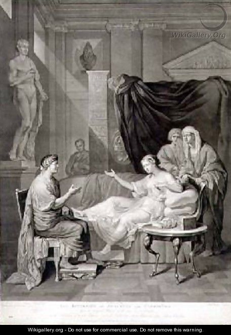 The Interview of Augustus and Cleopatra engraved by Richard Earlom - (after) Mengs, Anton Raphael