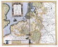 Map of Belgium pages 296-297 of Atlas sive Cosmographicae meditationes de fabrica mundi et fabricati figura - Gerard Mercator