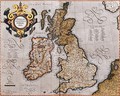 Map of the British Isles from Atlas sive Cosmographicae meditationes de fabrica mundi et fabricati figura 1595 - Gerard Mercator