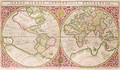 Double Hemisphere World Map 1587 - Gerard Mercator