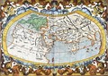 World map entitled Unviersalis tabula iuxta Ptolemeum', plate 1 from Mercators edition of Ptolemys Geographia - Gerard Mercator