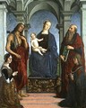 Madonna and Child with St Jerome and St John the Baptist and Donors - Marco Meloni