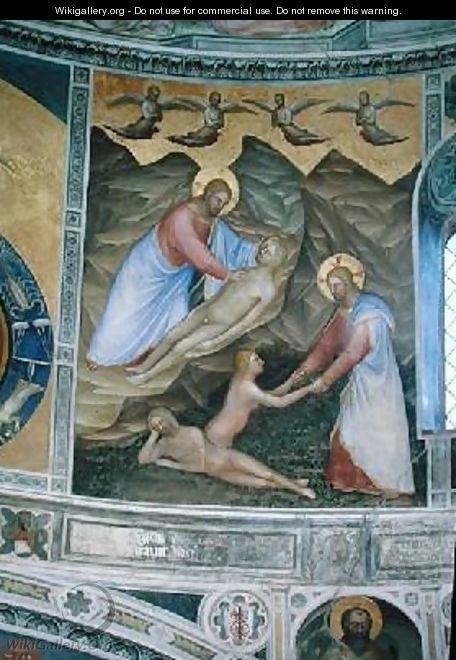 The Creation of Adam and Eve 1360-70 - Giusto di Giovanni de