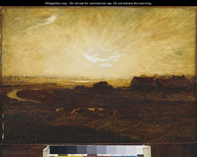 Landscape at sunset - Marie Auguste Emile René Ménard
