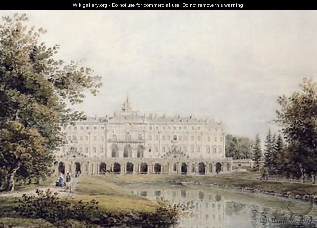 View of the Great Palace of Strelna near St Petersburg 1841 - Yegor Yegorovich Meier