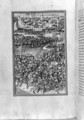 Illustration of the Battle of Lechfeld from the Augsburg Chronicle 1457 - Sigismund Meisterlin