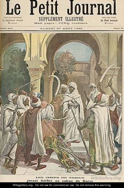 The Tribal Chiefs Swearing Fidelity to the Sultan of Morocco - Fortune Louis Meaulle