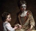 Portrait of Two of the Artists Children - Sir John Baptist de Medina