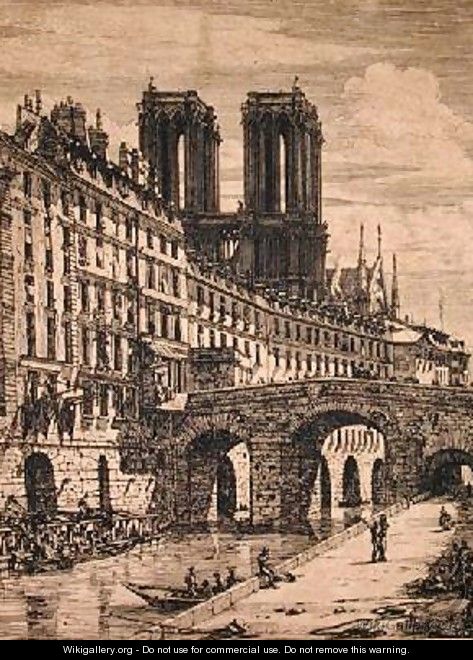 The Little Bridge 1850 - Charles Meryon