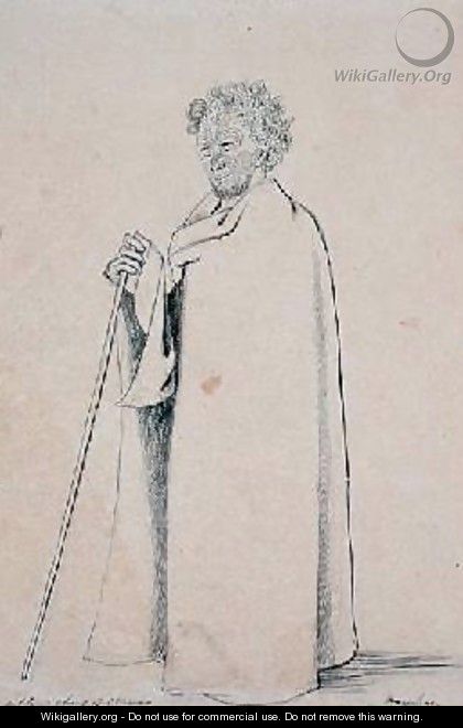 A Blind Chief of Otawao 1844 - Joseph Jenner Merrett