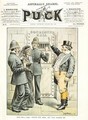 A Woman being Imprisoned from the cover of Puck magazine - Tom Merry