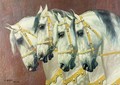 Heads of Four Horses - Oskar Merte
