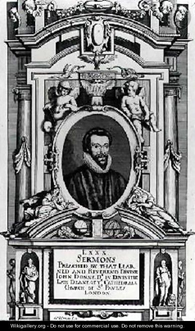 Frontispiece to Eighty Sermons Preached by that Learned and Reverend Divine John Donne - Matthaus, the Younger Merian