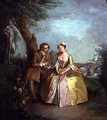 Conversation Piece or Lovers in a Park 1727 - Philipe Mercier