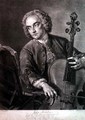 Portrait of John Hebden fl.1740-60 a cellist in Handels orchestra - (after) Mercier, Philippe