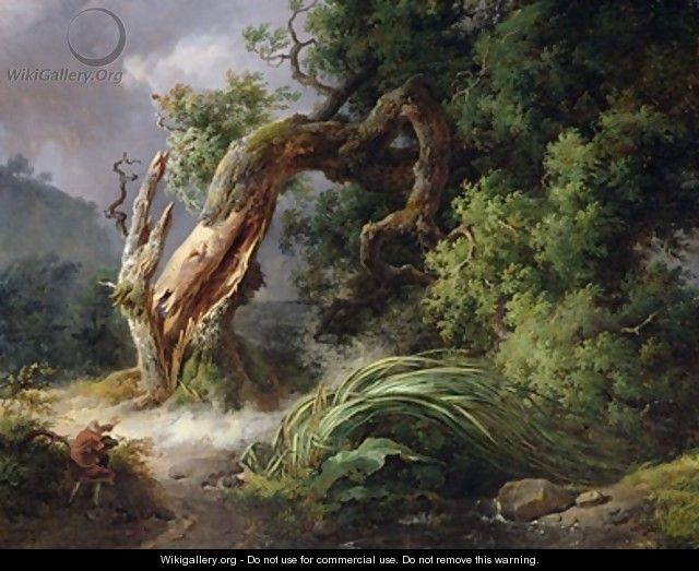 The Oak and the Reed 1816 - Achille-Etna Michallon