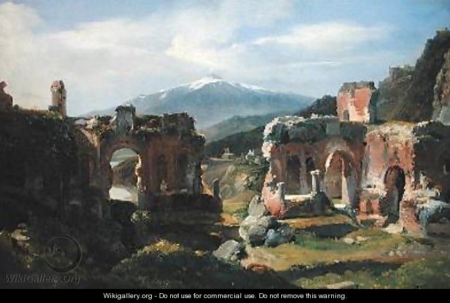 Ruins of the Theatre at Taormina - Achille-Etna Michallon