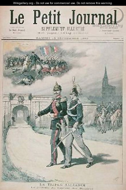 The Triple Alliance illustration from Le Petit Journal 1893 - Henri Meyer