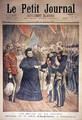 The French Hosts the Arrival of the Queen of England at Cherbourg front cover of Le Petit Journal 14 March 1897 - Henri Meyer