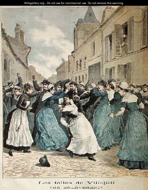 Arrest of Lunatics in Villejuif from Le Petit Journal 1891 - Henri Meyer