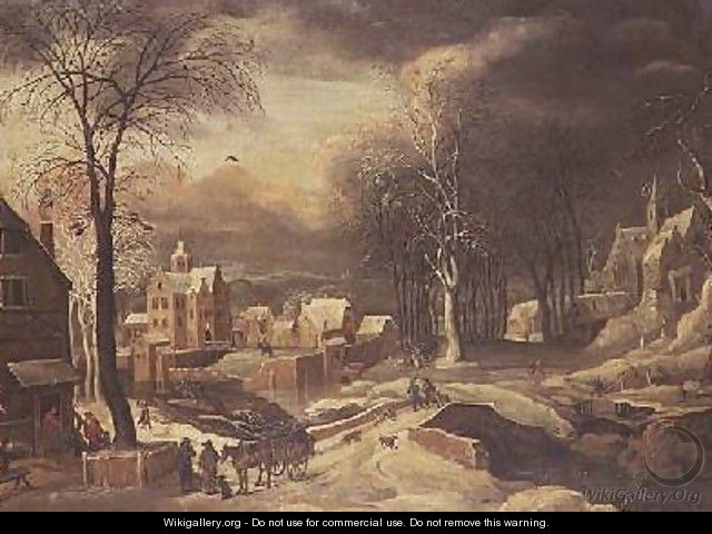 Winter Landscape - Hendrick de Meyer