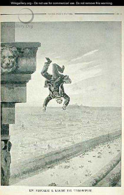 A Suicide at the Arc de Triomphe from Le Petit Journal - Henri Meyer