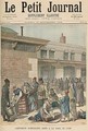 Jewish Refugee Camp in the Gare de Lyon from Le Petit Journal Supplement Illustre 10th September 1892 - Henri Meyer