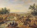 Cavalry Battle on a Bridge - Adam Frans van der Meulen