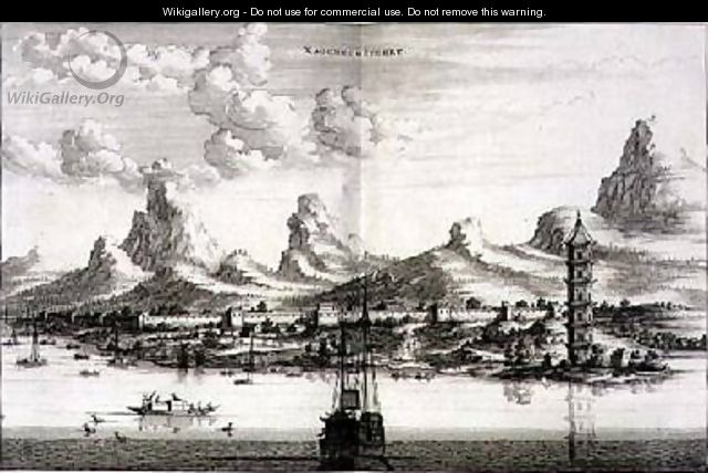 Xaocheu or Sucheu from an account of a Dutch Embassy to China 1665 - Jacob van Meurs