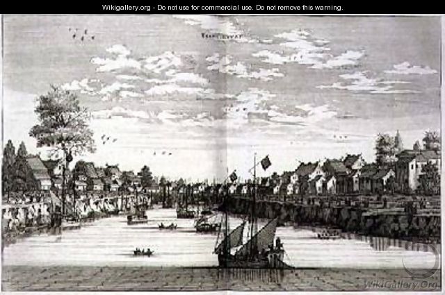 Tiencienwey from an account of a Dutch Embassy to China 1665 - Jacob van Meurs