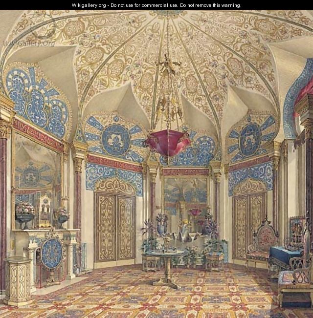 A room in the Winter Palace, St. Petersburg - Grigori Grigorevich Chernetsov