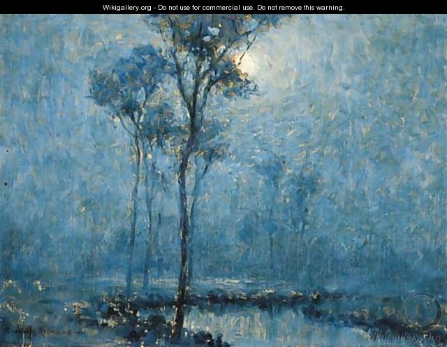 Moonlit Landscape - Granville Redmond