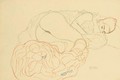 Liegender Halbakt nach rechts 2 - Gustav Klimt