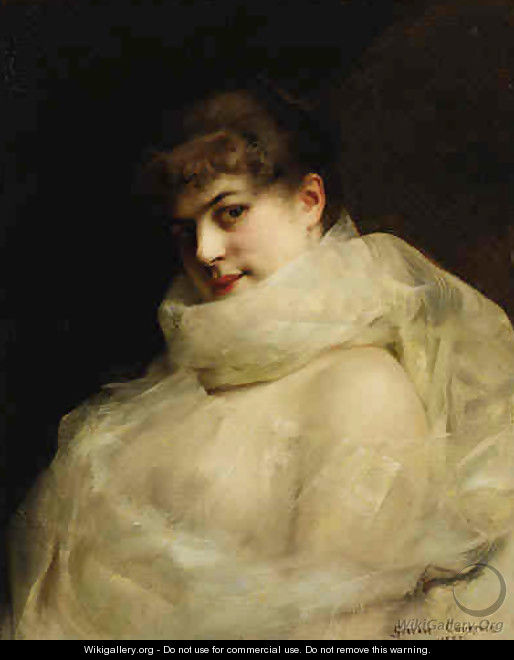An Elegant Lady - Gustave Claude Etienne Courtois