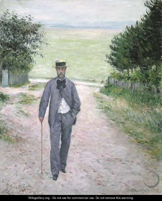Promeneur au bord de la mer - Gustave Caillebotte