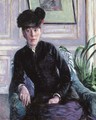 Portrait de jeune femme dans un interieur (Portrait de Mme H) - Gustave Caillebotte